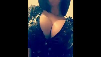 BIG TITS in tight black dress!!! I want to use her cleavage