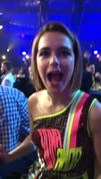 Kiernan's opening her mouth wide to get ready to suck some cocks