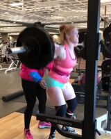 Sexy Thick Redhead Pounding Weights