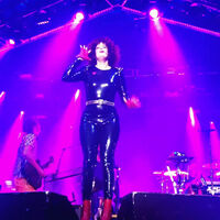 Incredibly beautiful desirable Régine Chassagne is a perfect divine goddess. Having openly confessed that she’s always naked underneath her lovely seductive outfits, when performing. Always getting real sweaty & soaking wet. Loving that it’s just making her fans want to sinfully fuck her, even more.