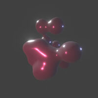 My first time to gon wild, please be kind. Just Blender and Eevee metaballs realtime nodes.