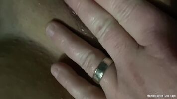 Wife gets dripping wet