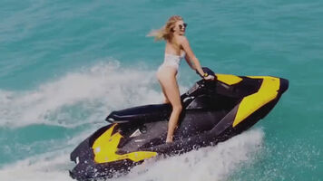 Showing the Jet Ski who's boss