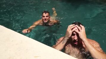Bros in the pool