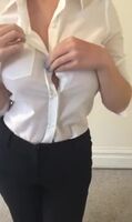 Slow, teasing white shirt removal - totally worth the wait