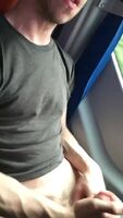 Crazy fucker busts a nut on a full bus