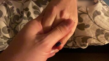 The video of my first time with another guy! Fucked raw, holding my cuck’s hand and came harder than I’ve done in a long time! . Both came inside me, longer video coming in the comments!