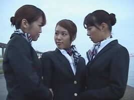 Flight attendants in training