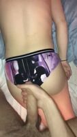 Star Wars panties huge cumshot