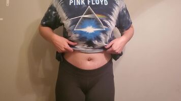 I lift my shirt to lift your spirits. Titty drop to start your weekend off right.