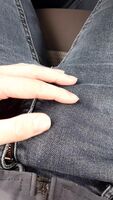 Touching my bulge when in the car.