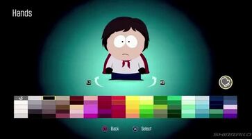 Choosing the difficulty in the new South Park game