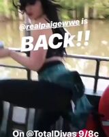 Paige twerking again at her IG.